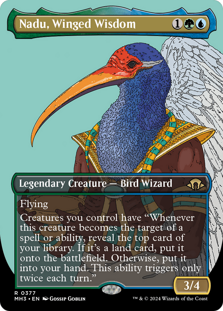 Nadu, Winged Wisdom (Borderless) [Modern Horizons 3] | RetroPlay Games