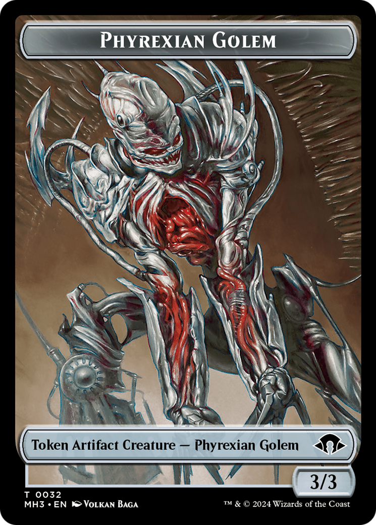 Phyrexian Golem Token [Modern Horizons 3 Tokens] | RetroPlay Games