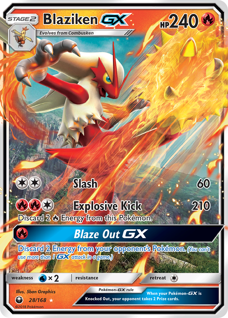 Blaziken GX (28/168) [Sun & Moon: Celestial Storm] | RetroPlay Games