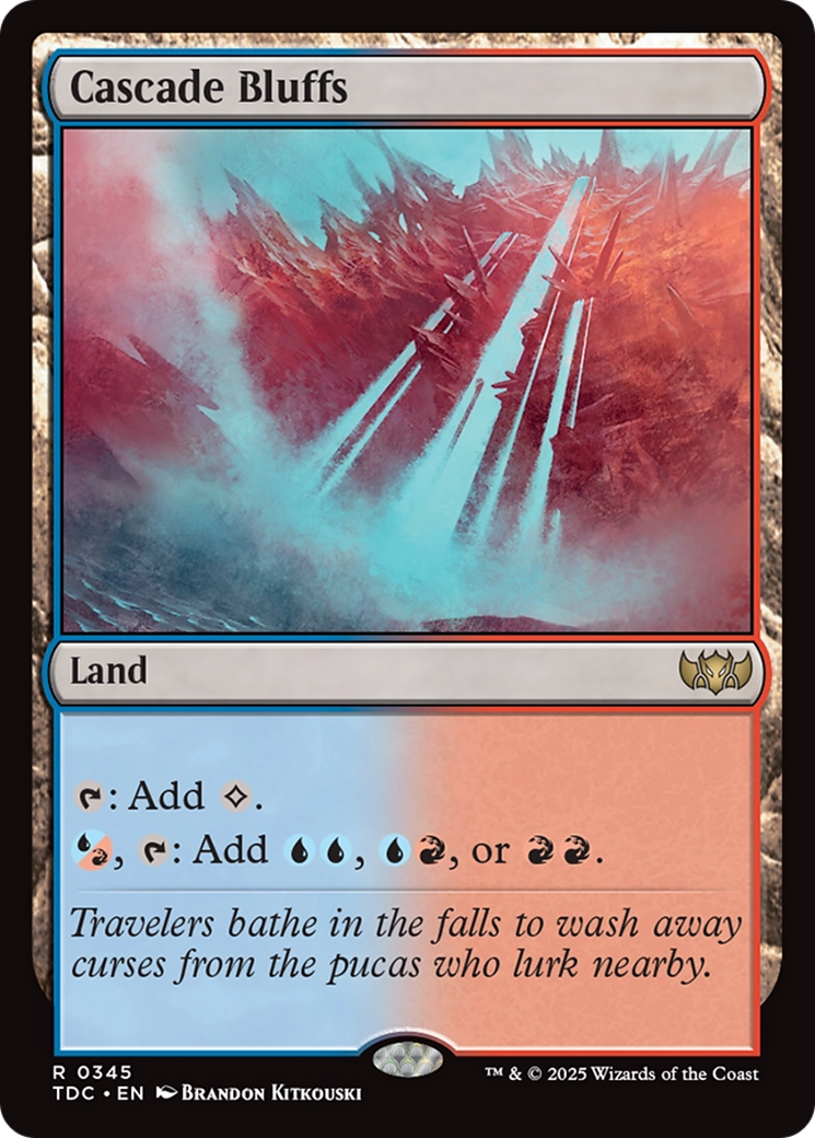 Cascade Bluffs [Tarkir: Dragonstorm Commander] | RetroPlay Games