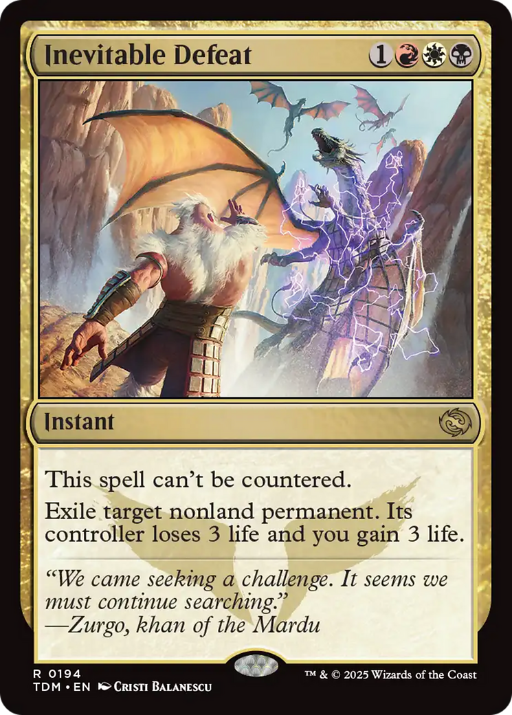 Inevitable Defeat [Tarkir: Dragonstorm] | RetroPlay Games