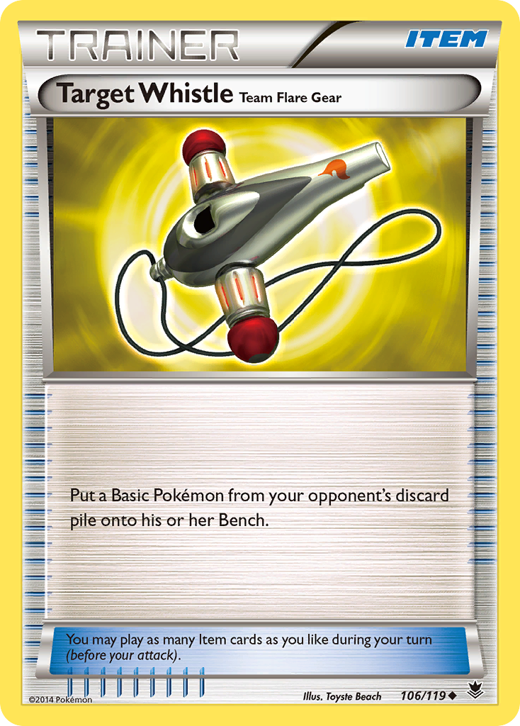 Target Whistle Team Flare Gear (106/119) [XY: Phantom Forces] | RetroPlay Games