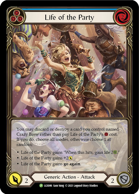 Life of the Party (Blue) [LGS086] (Promo)  Rainbow Foil | RetroPlay Games