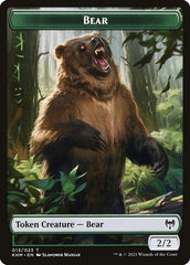 Human Warrior // Bear Double-Sided Token [Kaldheim Tokens] | RetroPlay Games