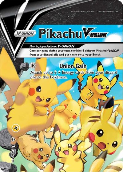 Pikachu V-UNION (SWSH139) (Celebrations) [Sword & Shield: Black Star Promos] | RetroPlay Games