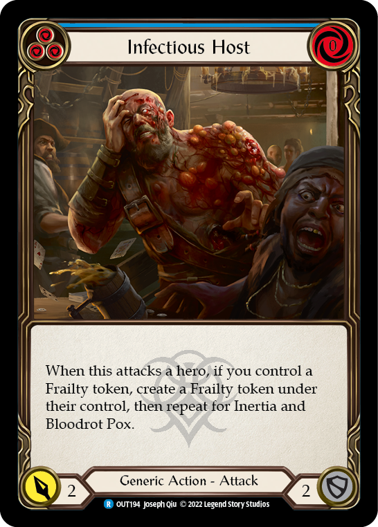 Infectious Host (Blue) [OUT194] (Outsiders)  Rainbow Foil | RetroPlay Games
