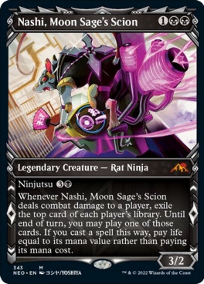 Nashi, Moon Sage's Scion (Showcase Ninja) [Kamigawa: Neon Dynasty] | RetroPlay Games