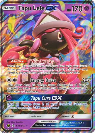 Tapu Lele GX (60a/145) (Alternate card) (Jumbo Card) [Sun & Moon: Guardians Rising] | RetroPlay Games