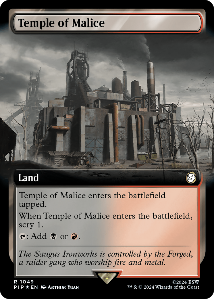 Temple of Malice (Extended Art) (Surge Foil) [Fallout] | RetroPlay Games
