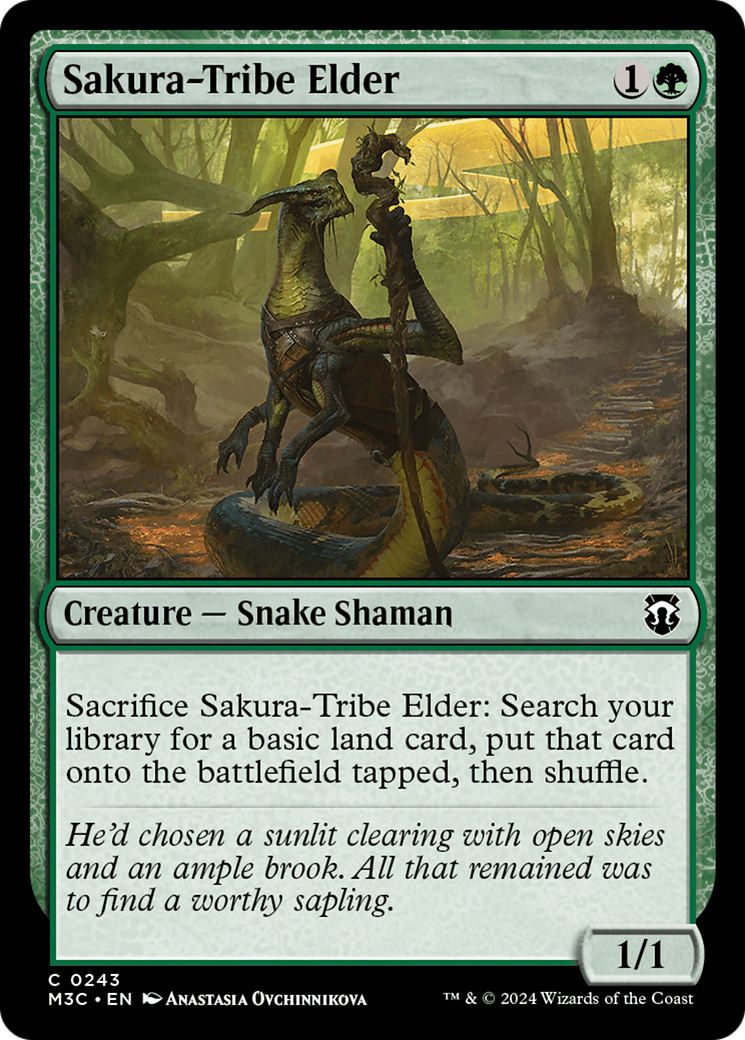 Sakura-Tribe Elder (Ripple Foil) [Modern Horizons 3 Commander] | RetroPlay Games