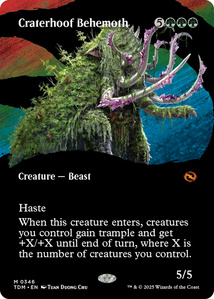Craterhoof Behemoth (Borderless) [Tarkir: Dragonstorm] | RetroPlay Games