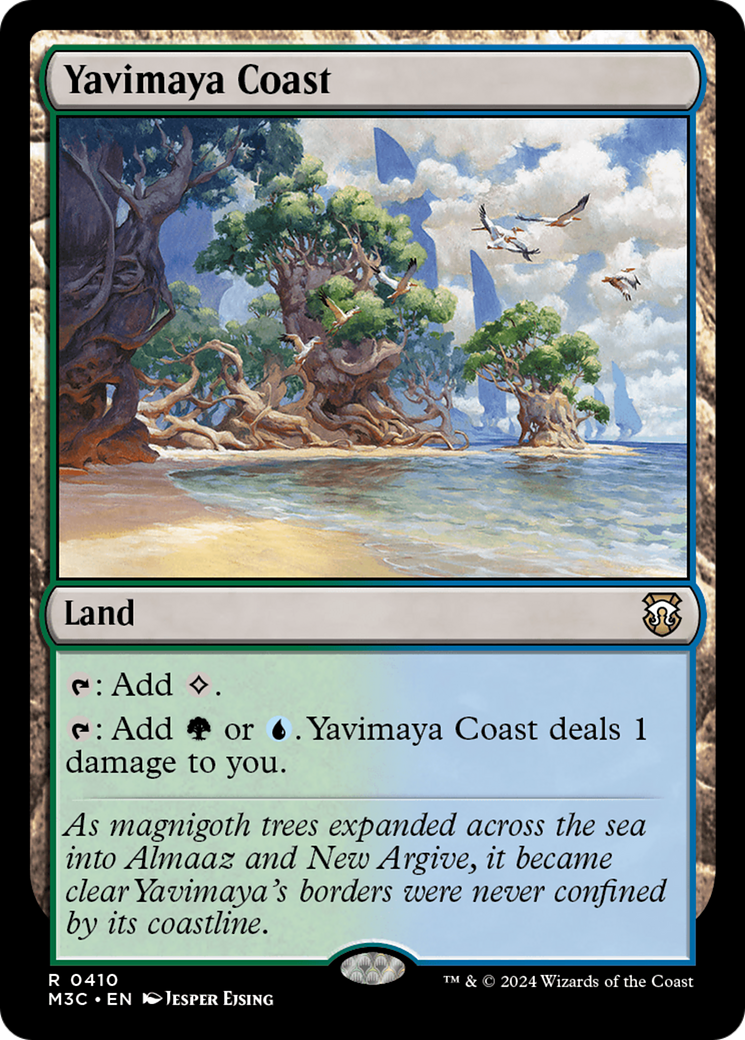 Yavimaya Coast (Ripple Foil) [Modern Horizons 3 Commander] | RetroPlay Games