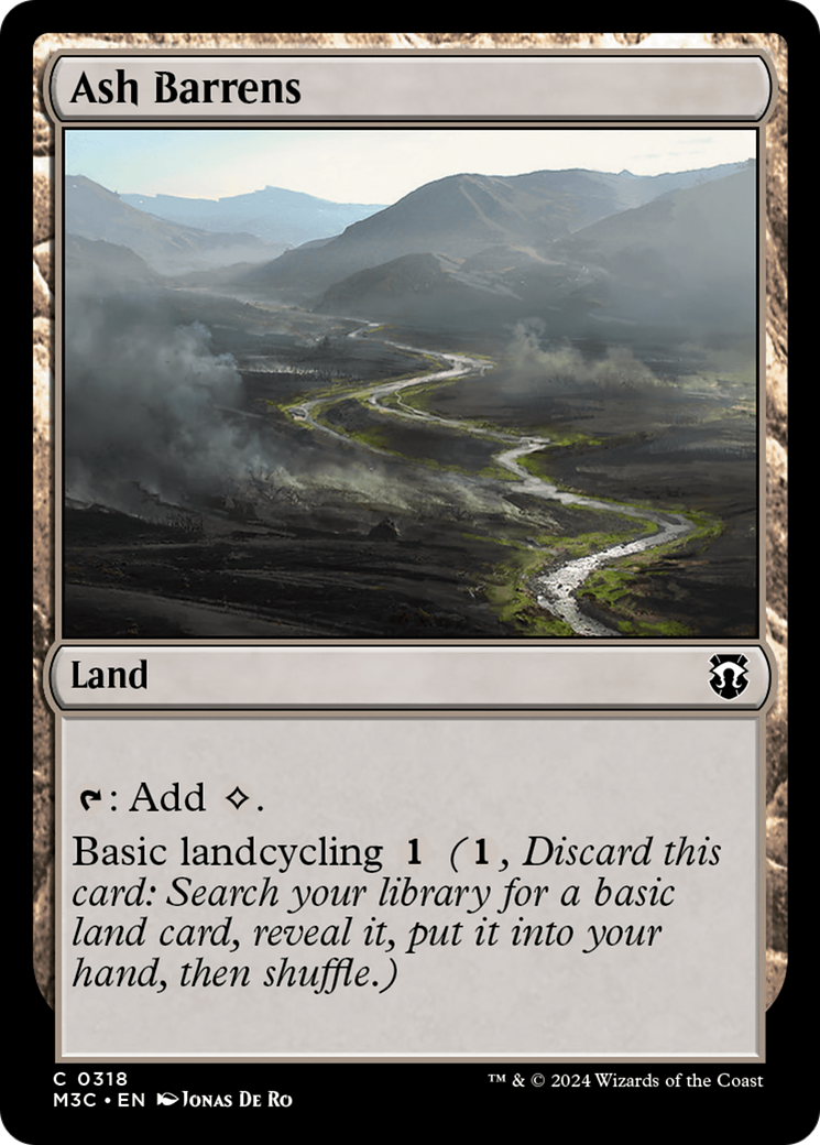 Ash Barrens (Ripple Foil) [Modern Horizons 3 Commander] | RetroPlay Games