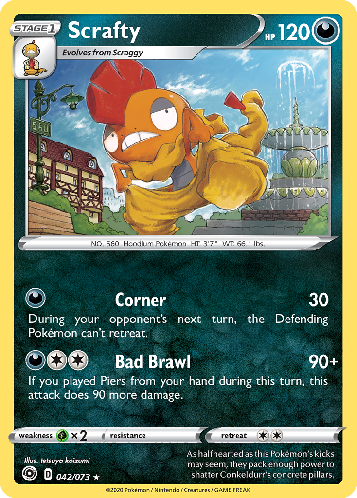 Scrafty (042/073) [Sword & Shield: Champion's Path] | RetroPlay Games