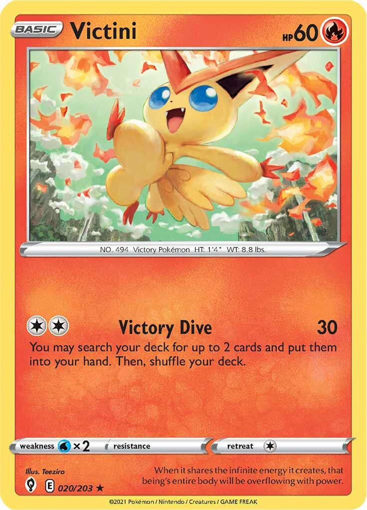 Victini (020/203) [Sword & Shield: Evolving Skies] | RetroPlay Games