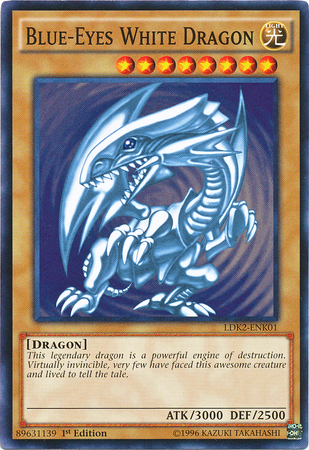 Blue-Eyes White Dragon (Version 2) [LDK2-ENK01] Common | RetroPlay Games