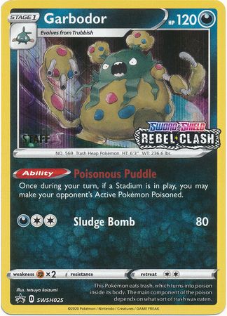 Garbodor (SWSH025) (Staff Prerelease Promo) [Sword & Shield: Black Star Promos] | RetroPlay Games