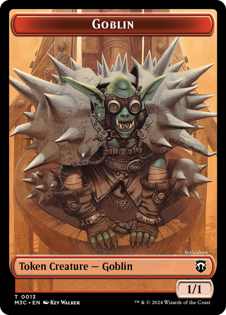Tarmogoyf // Goblin Double-Sided Token [Modern Horizons 3 Commander Tokens] | RetroPlay Games