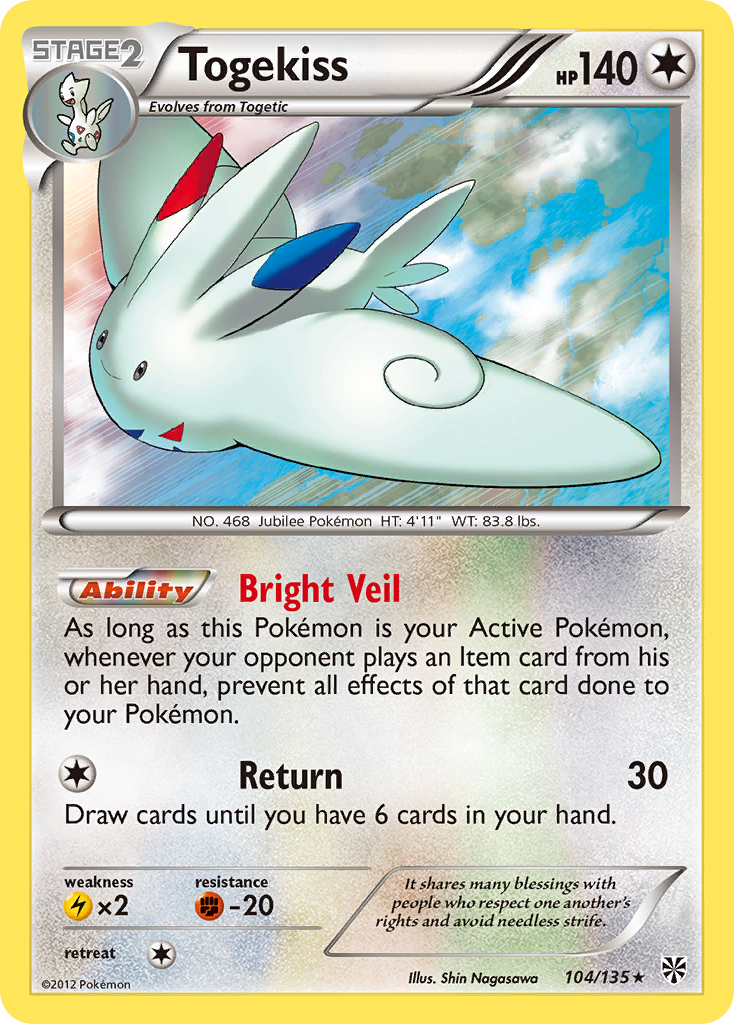 Togekiss (104/135) [Black & White: Plasma Storm] | RetroPlay Games