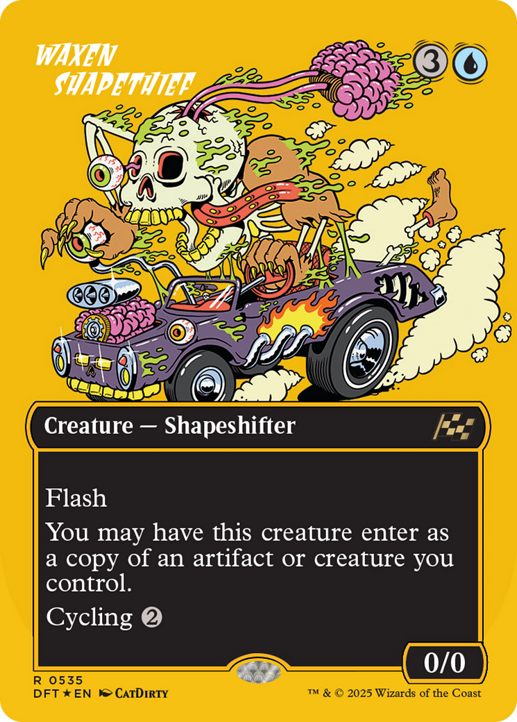 Waxen Shapethief (Borderless) (First-Place Foil) [Aetherdrift] | RetroPlay Games