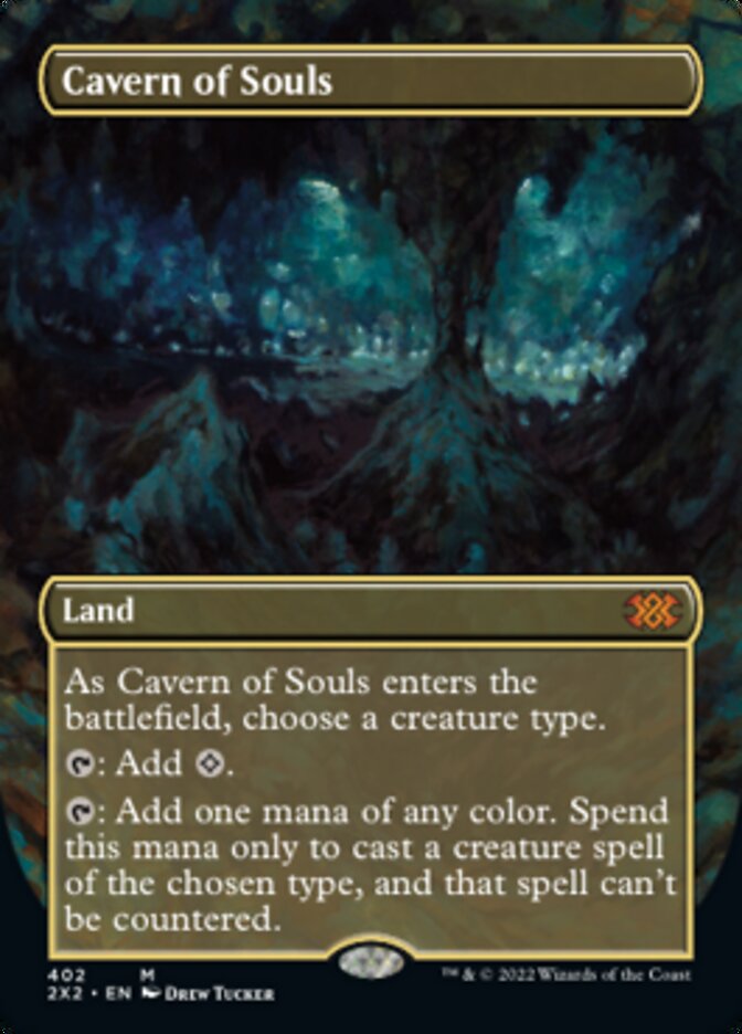 Cavern of Souls (Borderless Alternate Art) [Double Masters 2022] | RetroPlay Games