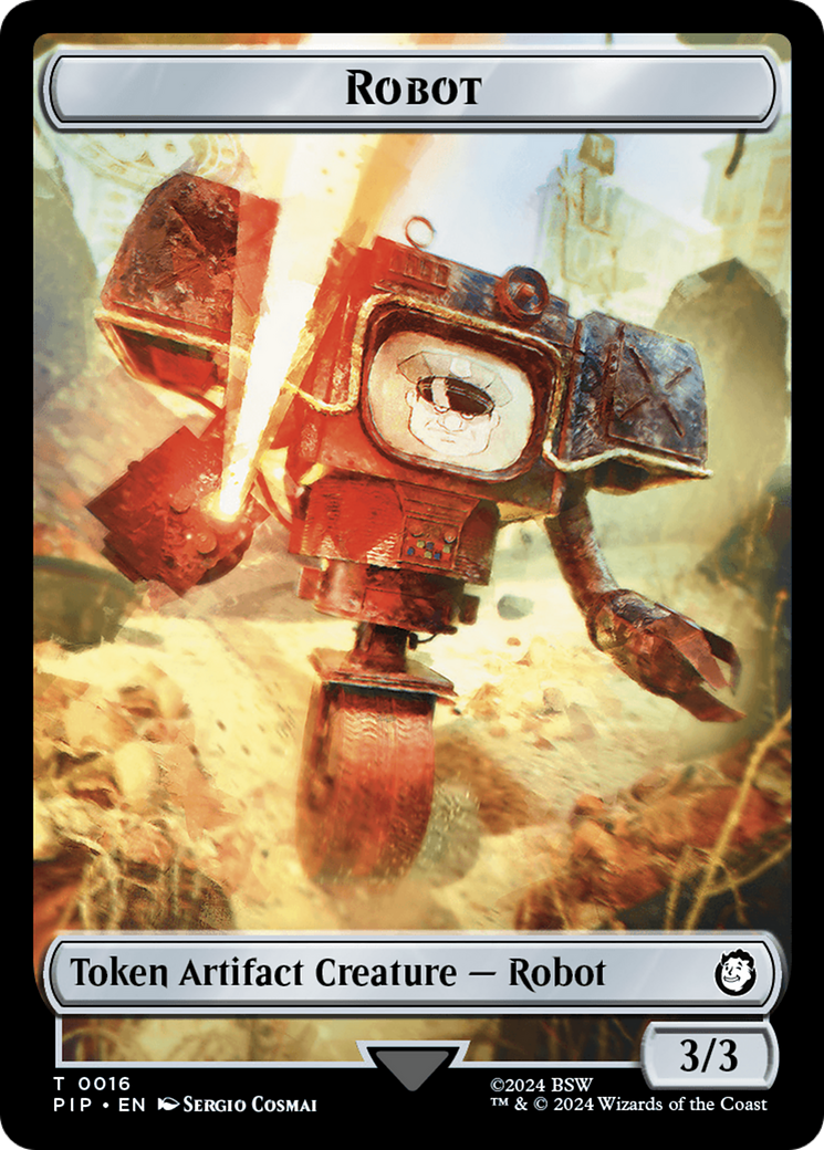 Treasure (0019) // Robot Double-Sided Token [Fallout Tokens] | RetroPlay Games