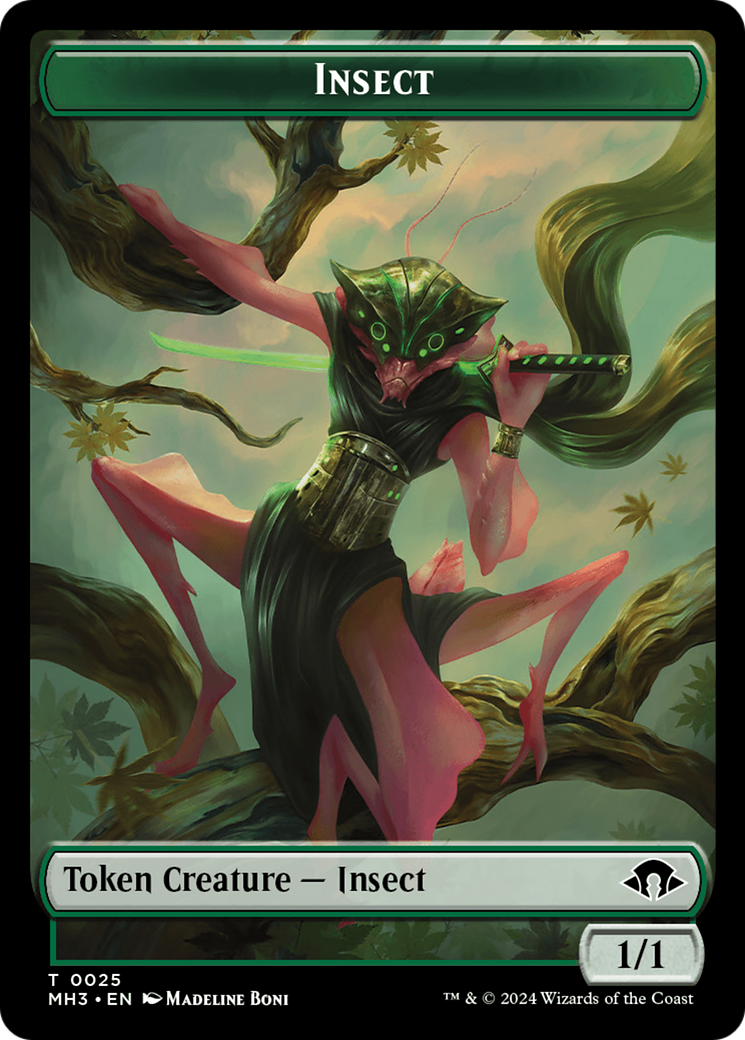 Insect Token (0025) [Modern Horizons 3 Tokens] | RetroPlay Games