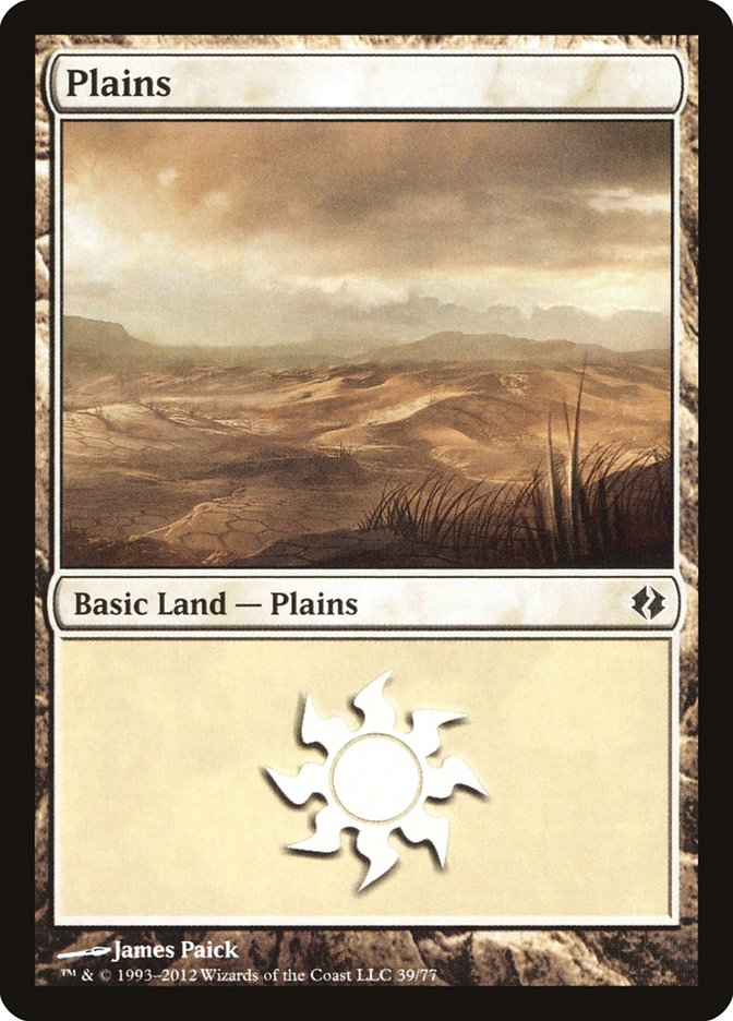 Plains (39) [Duel Decks: Venser vs. Koth] | RetroPlay Games