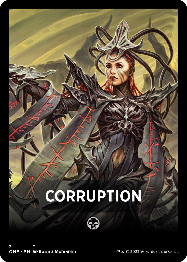 Corruption Theme Card [Phyrexia: All Will Be One Tokens] | RetroPlay Games