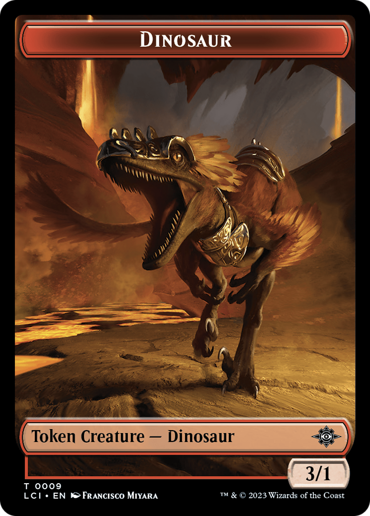 Dinosaur Token (0009) [The Lost Caverns of Ixalan Tokens] | RetroPlay Games