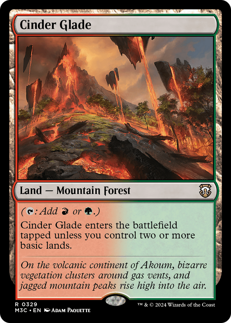 Cinder Glade (Ripple Foil) [Modern Horizons 3 Commander] | RetroPlay Games