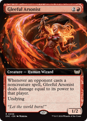 Gleeful Arsonist (Extended Art) [Duskmourn: House of Horror Commander] | RetroPlay Games