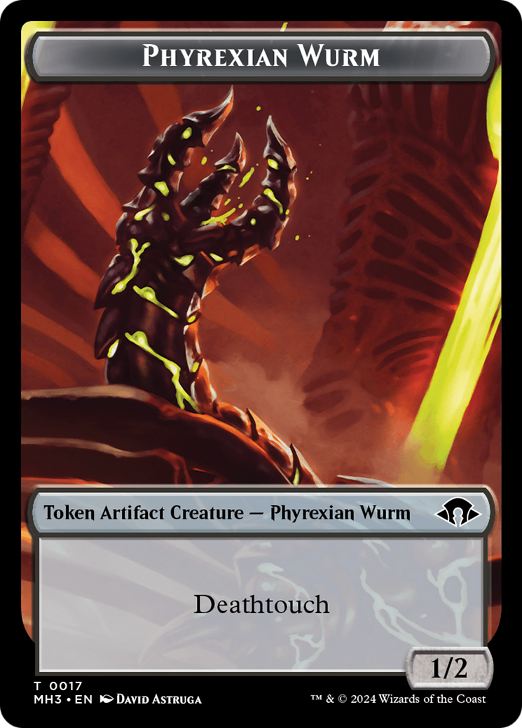 Phyrexian Wurm Token (0017) [Modern Horizons 3 Tokens] | RetroPlay Games