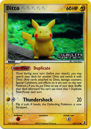 Ditto (63/113) (Stamped) [EX: Delta Species] | RetroPlay Games