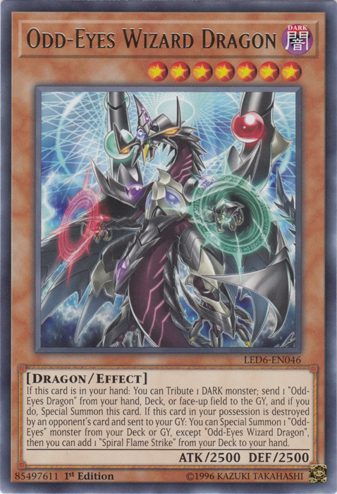 Odd-Eyes Wizard Dragon [LED6-EN046] Rare | RetroPlay Games