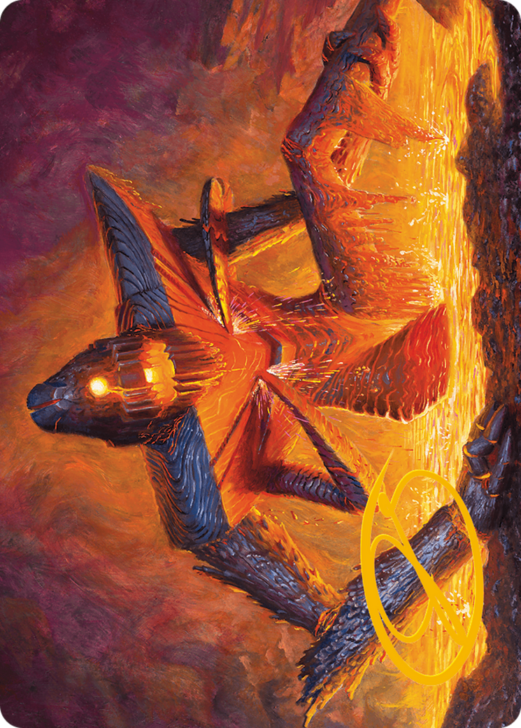 Molten Gatekeeper Art Card (Gold-Stamped Signature) [Modern Horizons 3 Art Series] | RetroPlay Games