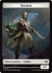 Solider (0004) // Solider (0005) Double-Sided Token [Tarkir: Dragonstorm Tokens] | RetroPlay Games