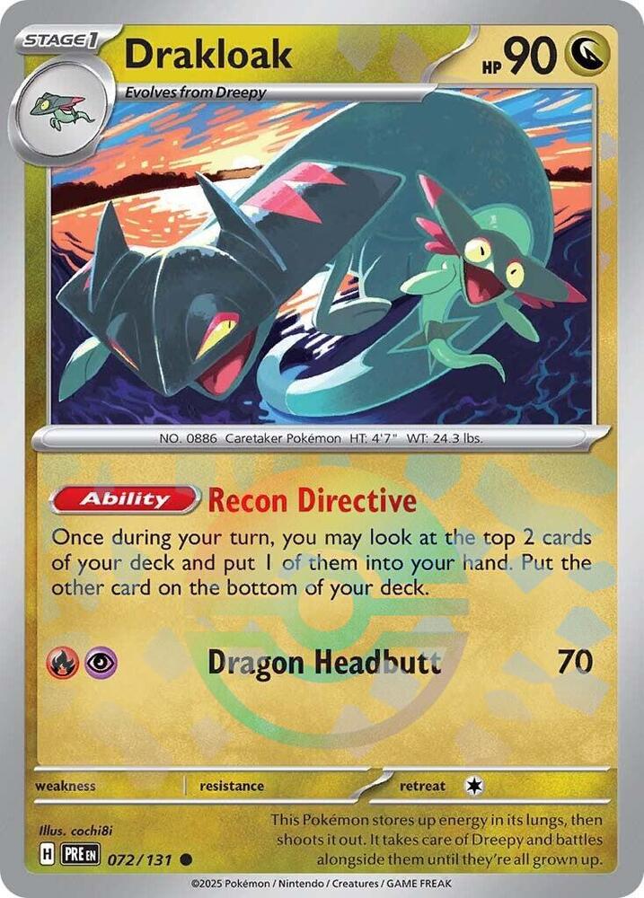 Drakloak (072/131) (Poke Ball Pattern) [Scarlet & Violet: Prismatic Evolutions] | RetroPlay Games