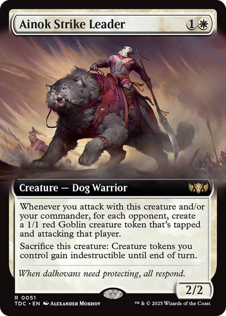 Ainok Strike Leader (Extended Art) [Tarkir: Dragonstorm Commander] | RetroPlay Games