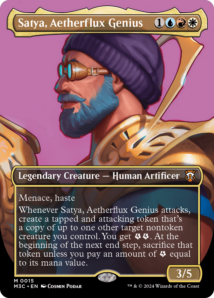 Satya, Aetherflux Genius (Borderless) [Modern Horizons 3 Commander] | RetroPlay Games