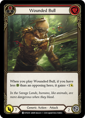 Wounded Bull (Red) [U-WTR200] (Welcome to Rathe Unlimited)  Unlimited Rainbow Foil | RetroPlay Games