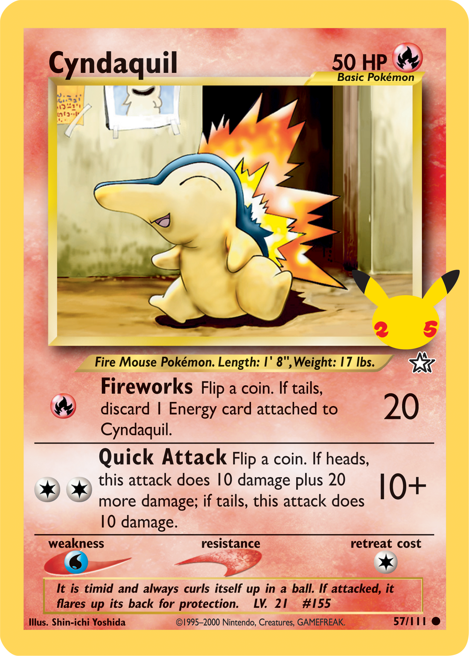 Cyndaquil (57/111) (Jumbo Card) [First Partner Pack] | RetroPlay Games