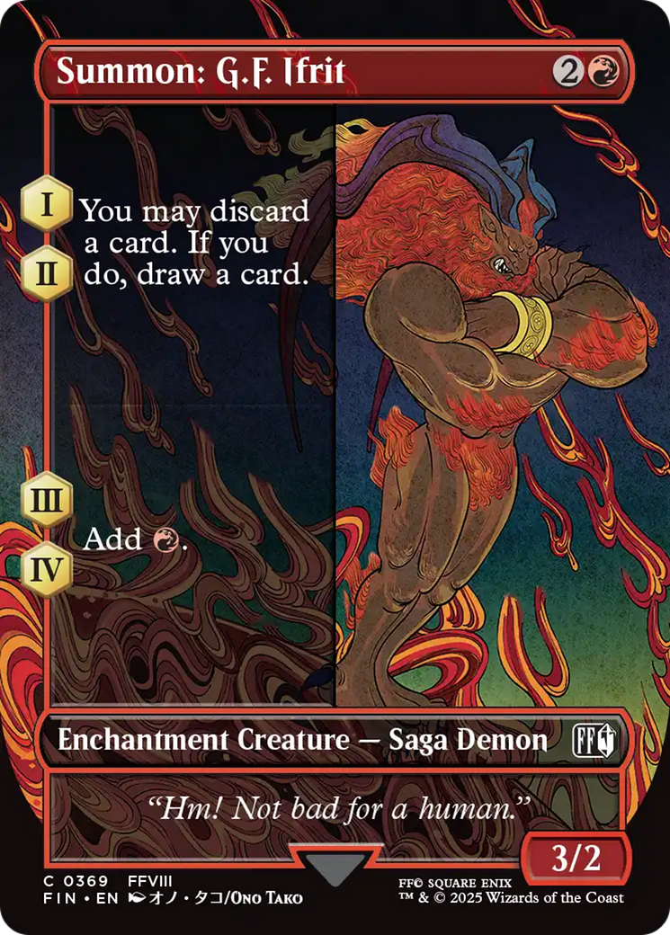 Summon: G.F. Ifrit (Borderless) [FINAL FANTASY] | RetroPlay Games
