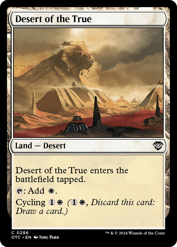 Desert of the True [Outlaws of Thunder Junction Commander] | RetroPlay Games