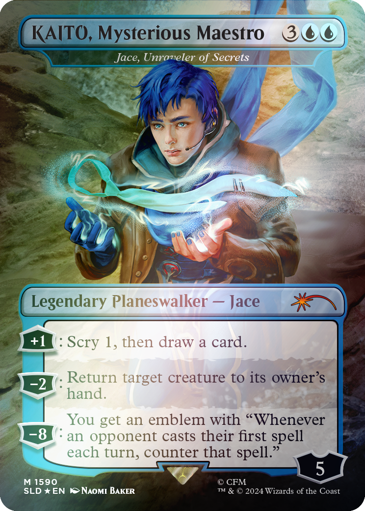 KAITO, Mysterious Maestro - Jace, Unraveler of Secrets (Rainbow Foil) [Secret Lair Drop Series] | RetroPlay Games