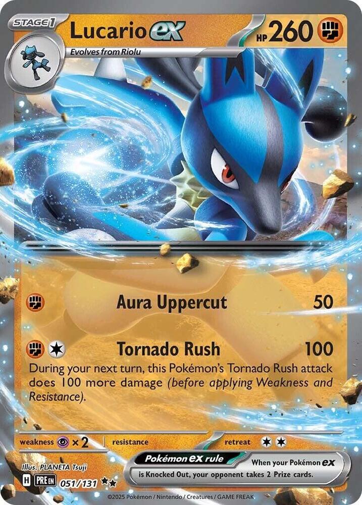 Lucario ex (051/131) [Scarlet & Violet: Prismatic Evolutions] | RetroPlay Games