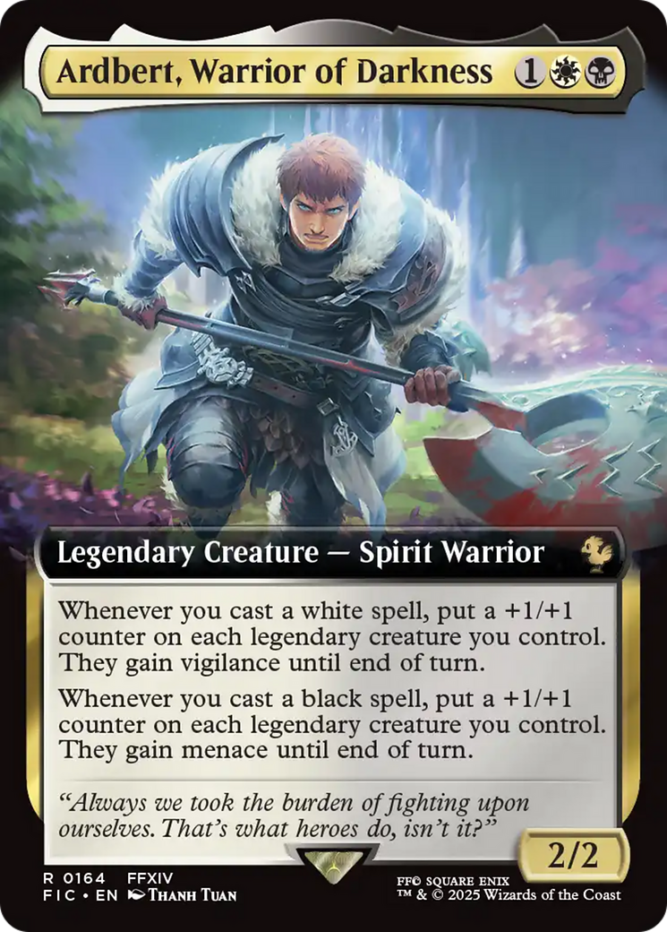 Ardbert, Warrior of Darkness (Extended Art) [FINAL FANTASY Commander] | RetroPlay Games