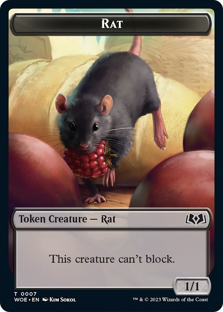 Rat Token [Wilds of Eldraine Tokens] | RetroPlay Games