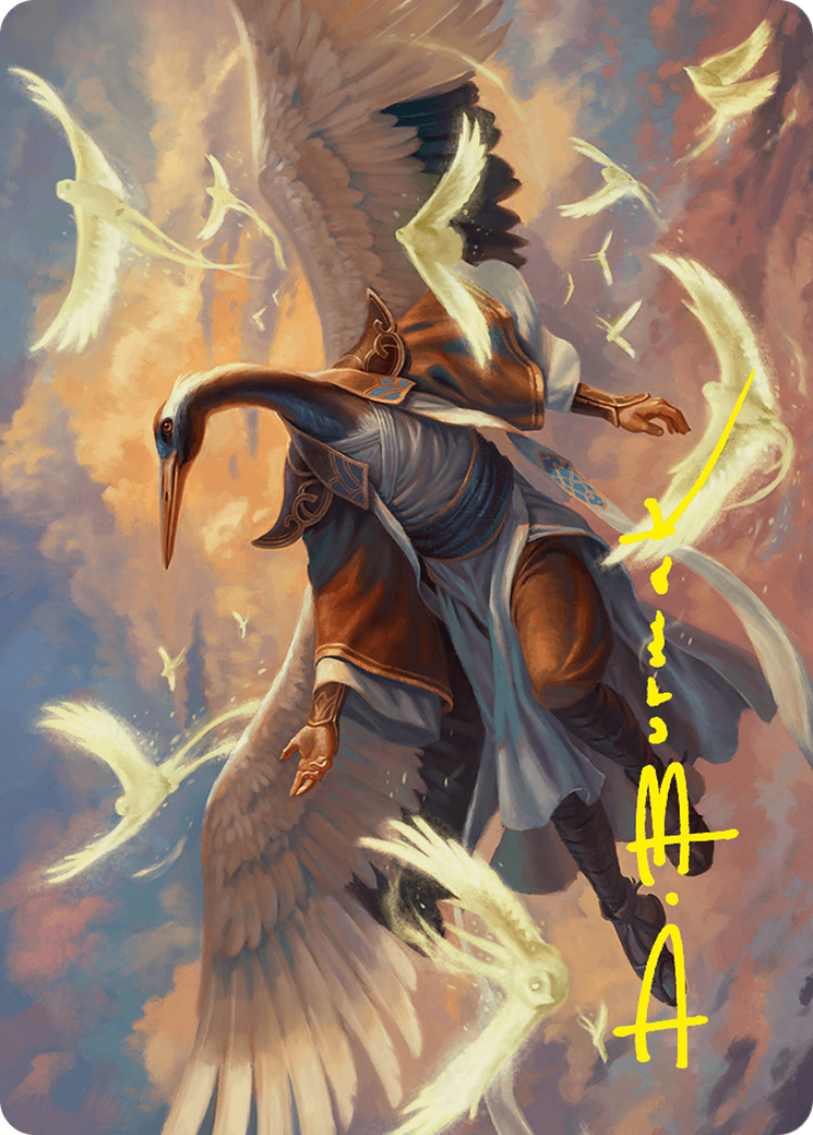 Kykar, Zephyr Awakener Art Card (16/54) (Gold-Stamped Signature) [Foundations Art Series] | RetroPlay Games