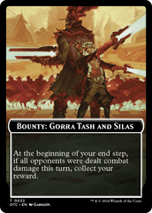 Bounty: Gorra Tash and Silas // Bounty Rules Double-Sided Token [Outlaws of Thunder Junction Commander Tokens] | RetroPlay Games